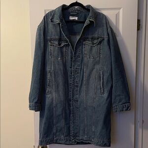 Carly Jean Los Angeles Long Denim Jacket